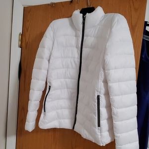 White packable down jacket